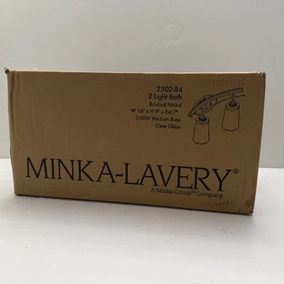 Minka Lavery 2302-84 - Accesorios de baño iluminación interior níquel cepillado Foto 1 de 4