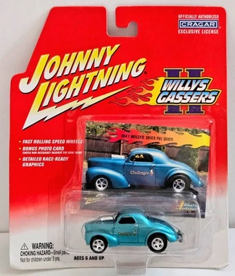 Johnny Lightning Willys Gassers II - Blue 1941 WILLYS - Driver: Phil Quinto - Image 1 of 4