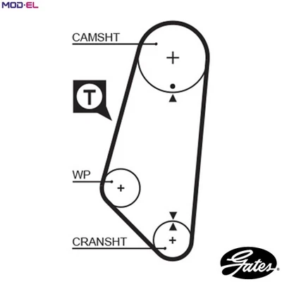 TIMING BELT 5400 FOR VW GOLF/Mk/III JETTA VENTO SEAT CORDOBA IBIZA AEE 1.6L 4cyl - Image 1 of 4