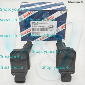 2Pcs 0221504001 Ignition Coils For 96-99 M​ercedes-Benz S420 4.2L V8 UF352 C1214 - Picture 1 of 11