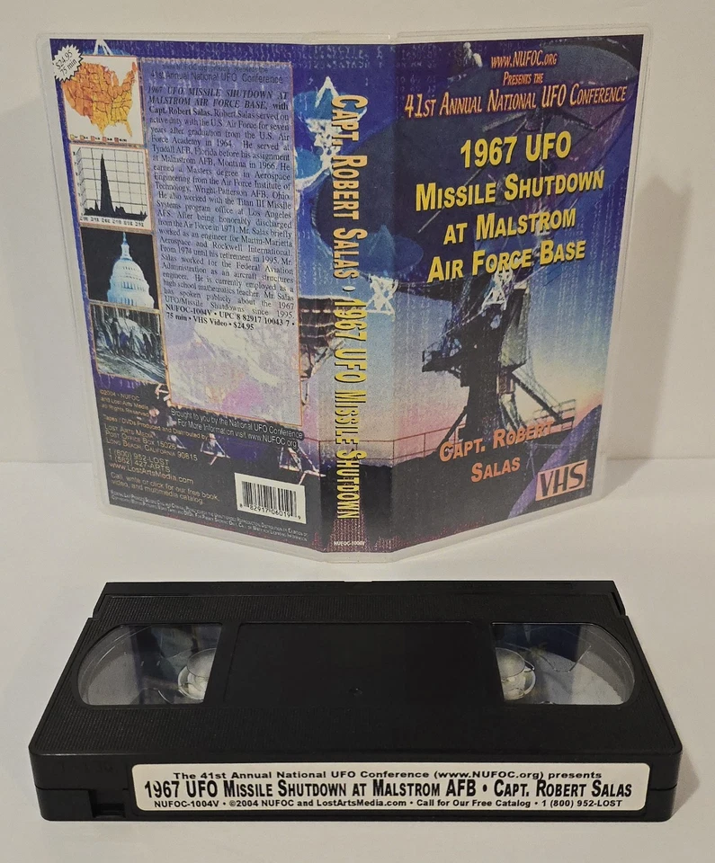 1967 UFO MISSLE SHUTDOWN - MALSTROM AFB - CAPT. ROBERT SALAS (VHS 75MIN 2003) - Image 1 of 4
