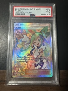 2018 Pokemon Sonne & Mond Himmelssturm #164 Full Art / Lisia PSA 9 - Bild 1 von 2