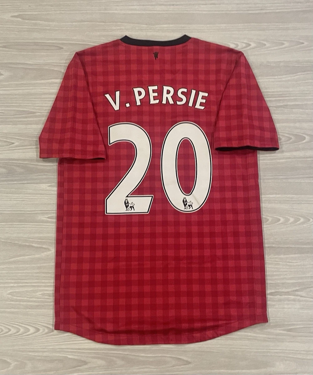 アーセナル ロビン・ファン・ペルシ サッカー 長袖 ユニフォーム ストライプ Robin van Persie Size M International Club Soccer Fan