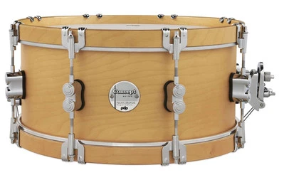 PDP Concept Classic 6.5x14 Natural Stain Snare w/ Natural Stain Wood Hoops - Image 1 of 4