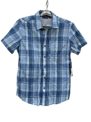 NUEVO CON ETIQUETAS Camisa de Pesca Free Country Ventilada Para Hombres M Manga Corta Botón Cuadros $70.00 Foto 1 de 4