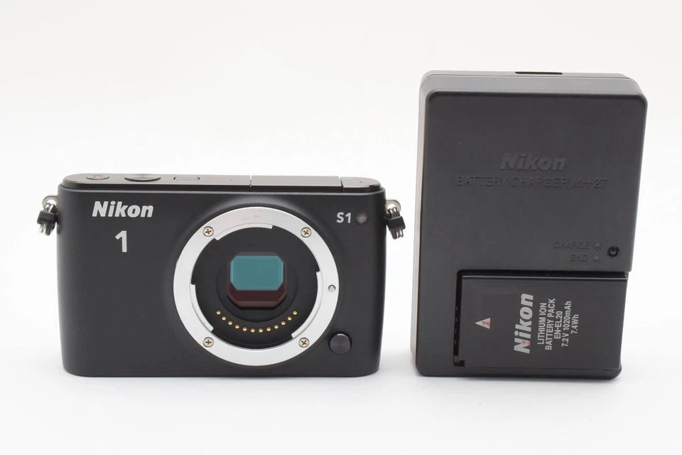 Nikon 1 S1 10.1MP Compact Digital Camera Black Body Only Used From Japan Nikon - Image 1 of 4