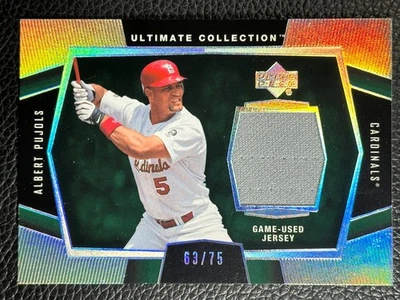 Camiseta deportiva Ultimate Collection 2003 Albert Pujols/75 usada en juegos  Foto 1 de 2