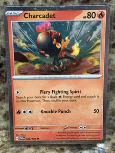 Pokemon Paradox Rift Charcadet 026/182 Cosmos Holo Exclusive - Picture 1 of 2