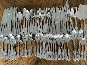 104-teiliges Set Wallace Ashford Edelstahl Besteck 7-teilig Service für 10 plus Portionen - Bild 1 von 15