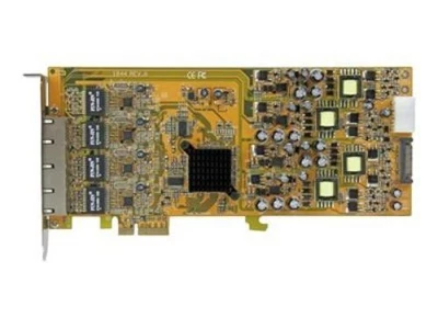 Startech 4 Port Gigabit Power Over Ethernet Pcie Network Card - Pse / Poe Pci - Image 1 of 4