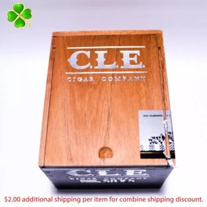 C.L.E. Maduro Azabache Empty Wood Cigar Box 5.5" x 4.5" x 3.75" ~ - Picture 1 of 9