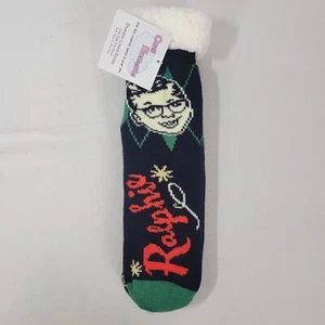 Cozy Moments Sherpa Lined Socks NEW A Christmas Story Knitted Grippers Warm 1 Sz - Picture 1 of 3
