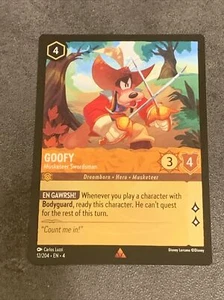 GOOFY Musketeer Swordsman Disney Lorcana TCG Ursula’s Return NON Foil - Picture 1 of 2