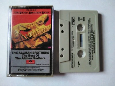 👉VG+ THE ALLMAN BROTHERS BAND "The Best Of" 1980 PolyGram Cassette Tape Album👈 - Image 1 of 2