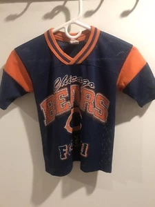 NFL CHICAGO BEARS vintage jersey Shirt Plain Boys Youth size 8 Small  Made USA - Picture 1 of 5