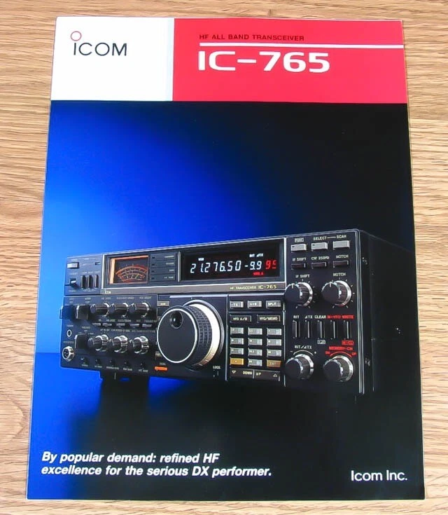 ICOM IC-765 FLAGSHIP RICETRASMETTITORE HF Brochure (761 781 775) - Immagine 1 di 1
