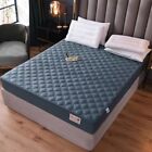 100% Cotton Thick Quilted Mattress Cover Solid Color Anti-mite Bed Pad Protector