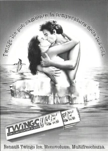 CARTOLINA / POSTCARD RENAULT Twingo Ice - Foto 1 di 1