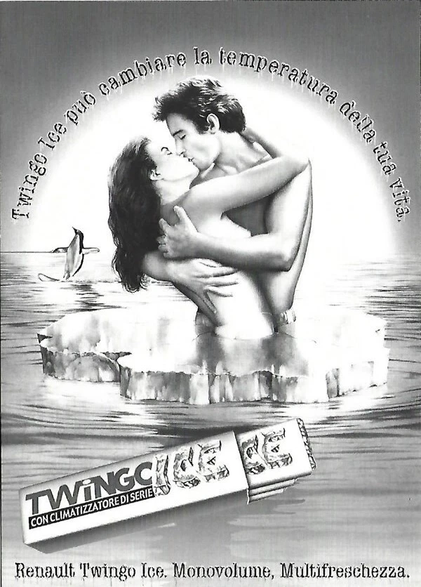CARTOLINA / POSTCARD RENAULT Twingo Ice - Immagine 1 di 1
