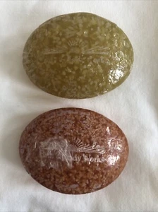 Vintage 2 BATH & BODY WORKS 4 oz. Bar Gentle Glycerin Soap Orange & Yellow Read - Picture 1 of 2