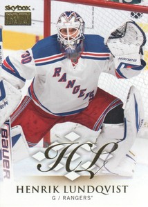 2013-14 Fleer Showcase Hockey SkyBox Premium Insert #10 Henrik Lundqvist