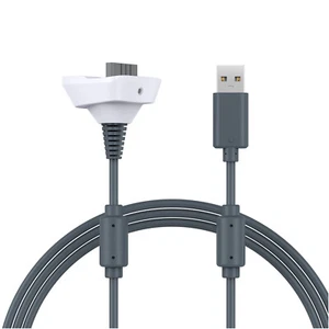 Cable USB Xbox 360 Slim 1.8m - Carga Rápida, Cable Repuesto de Controlador - Imagen 1 de 6