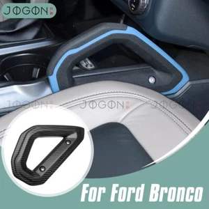 Matte Carbon For Ford Bronco 2021+ Raptor Center Console Assist Grab Handle Bar - Picture 1 of 16