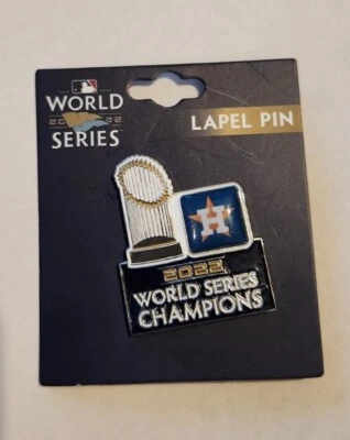2022 Houston Astros World Series Champions MLB PSG Pin - BRAND NEW - UNSEALED - Image 1 of 2