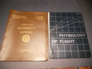 1959 AIRCRAFT RECOGNITION vintage book USAF + Physiology Of FLIGHT 2x - Picture 1 of 1