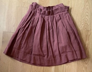 Girls Liho Size 8 EUC Rust Color Pleat Skirt Boutique - Picture 1 of 3