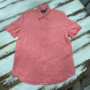 Nat Nast Medium Short Sleeve Linen Coral  - Picture 1 of 10