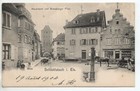 SELESTAT Schlettstadt Alsace Bas Rhin CPA 67 attelage sur la place de strasbourg