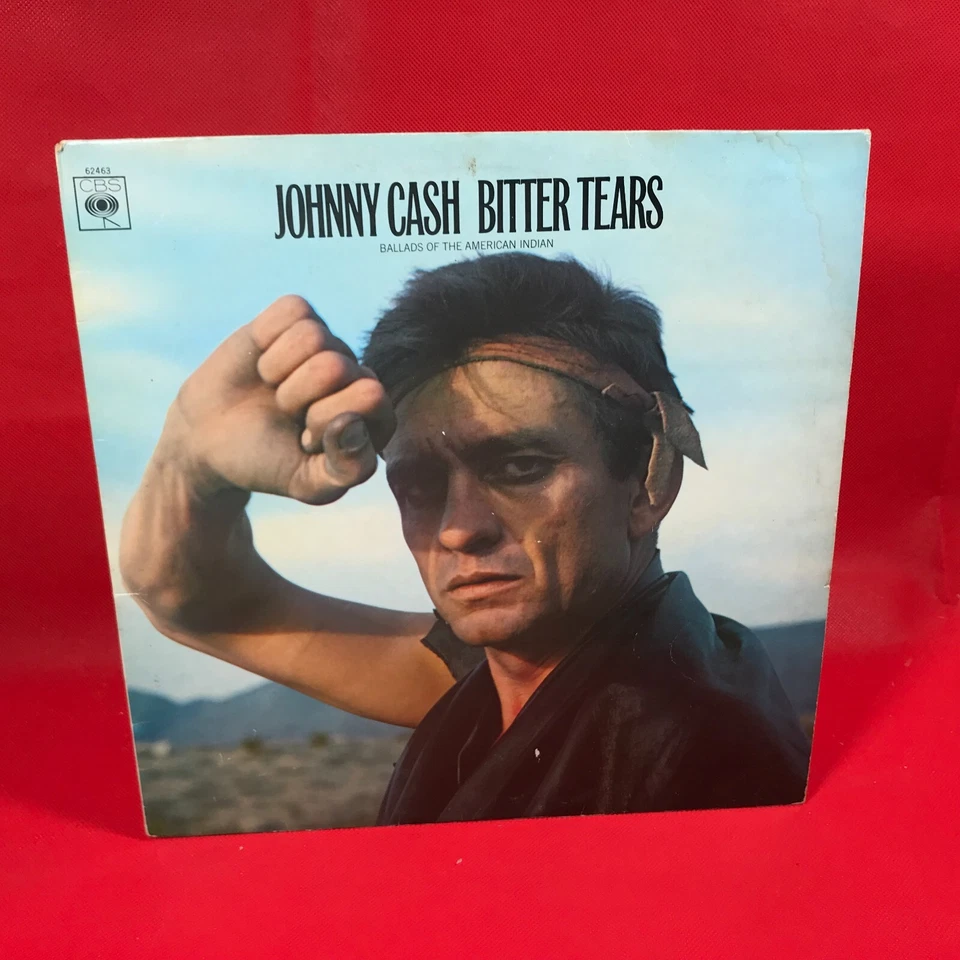 JOHNNY CASH Bitter Tears 1964 UK vinyl LP Apache Tears original Vanishing Race - Image 1 of 4
