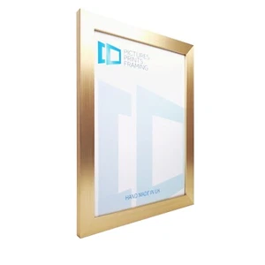 Gold Foto Bild Poster Panorama Rahmen 28mm 3x3"-12x16 Zoll Rahmen Glas - Bild 1 von 15