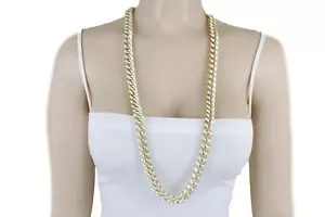 Collana maglie catena metallo oro gioielli moda donna sexy - Foto 1 di 6