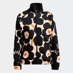 adidas Marimekko Fleece Jacke Designer Sweatjacke Track Top GT4594 Mohn Blumen - Picture 1 of 7