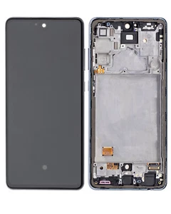 Replacement OLED Assembly With Frame Compatible For Samsung A72, Awesome Black - Picture 1 of 5