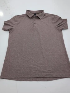Lululemon Evolution Polo Shirt Mens Size Small Rose Red Short Sleeve RN 106259 - Picture 1 of 7