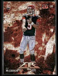 2014 Topps Fire AJ McCarron #122 RC Cincinatti Bengals - Picture 1 of 2