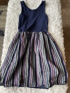Gap Kids girls sz. L blue design lined skirt dress. Comfortable, great shape - Picture 1 of 9