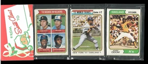 1974 Topps Holiday Baseball Card Rack Pack Willie Mays NY Mets WS game #2 on top - Picture 1 of 1