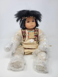 Marie Osmond Native American Indian Brave Doll Mato Toddler 11" Vintage 2000 - Picture 1 of 19