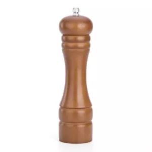 8" Wood Pepper Mill Solid Wood And Adjustable Ceramic Grinder Brownโ - Picture 1 of 5