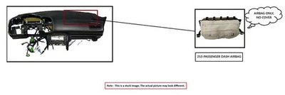 PASSANGER DASH AIR BAG 6L3Z15044A74DC 2005-2008 FORD F150 Foto 1 de 4