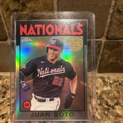 2021 Topps Chrome - 1986 Topps Baseball Juan Soto #86BC-4 - Image 1 of 2