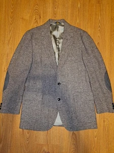 VINTAGE TWEED Pendleton Sport Coat Mens 44L Gray Virgin Wool - Picture 1 of 11