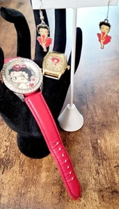 Betty Boop Lot Earrings & Watches - Picture 1 of 9