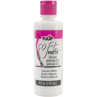 I LOVE TO CREATE 3 Pack - Tulip Soft Fabric Paint 4oz-Matte - Glacier White - TSFP-20403