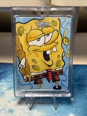 2025 Topps Cromo Bob Esponja Pantalones Cuadrados 1/1 Tarjeta de Boceto Bob Esponja Foto 1 de 2