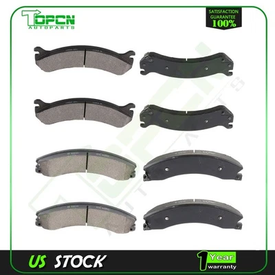 Front Rear Brake Ceramic Pads For GMC Savana 3500 2003 2004 - 2014 Anti Noise - Image 1 of 4